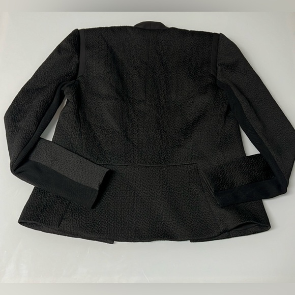 REBECCA TAYLOR - SIZE 2 BLACK OPEN BLAZER USED - Picture 8 of 12